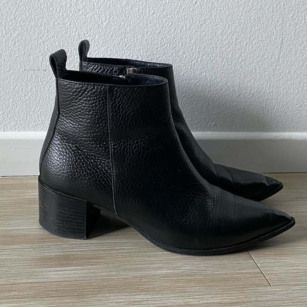 Everlane Zip up leather ankle booties 8